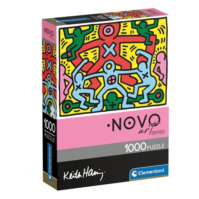 Puzzle 1000 pièces - CLEMENTONI - NOVO ART SERIES KEITH HARING - 70x50 cm - Écologique - Pour adultes