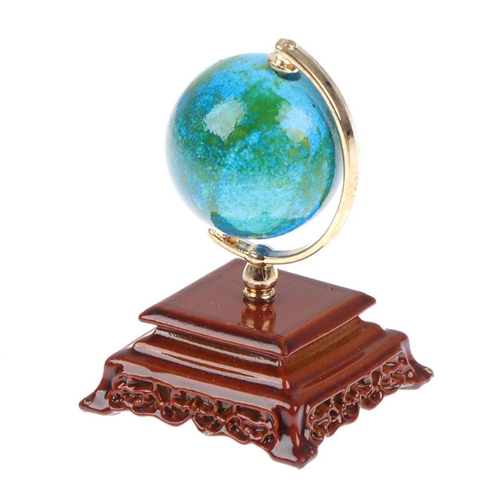

Scene Decoration Furniture Model Toys Blue World Globe 1:12 Dollhouse Simulation World Globe синій