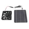 20W Solar Exhaust Fan Quiet Monocrystalline Solar Panel Ventilation Fan with Bracket for Chicken Coop Pet House