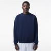 LacoSte Men S Signature Embroidered Match Mock Neck SweatShirt [navy]