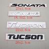 Rlapg3 3D ABS SONATA TUCSON Stylizacja Logo Litery Naklejka Bagażnik Tylny Emblemat Odznaka Naklejka Dla Hyundai Akcesoria Dekoracyjne Samochodu