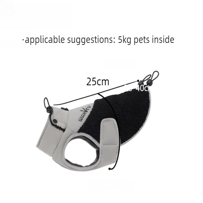 

Winter Dog Clothes Teddy Bear Winter Cotton Clothes Warm High Necked Sleeveless Vest Dog Coats Waterproof Pet Products Clothes
