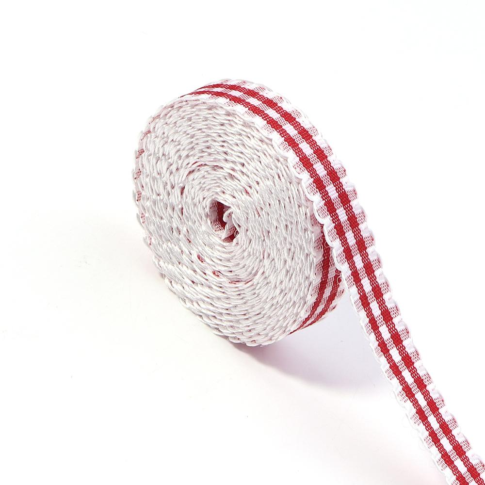 5Yards Wavy Lace Checkered Ribbon Colorful Plaid Satin Ribbon For Flower Gift Packaging DIY Clothing Accessories Home Decoration