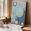 DIY Pearl Painting Set Planet Pattern Home Decoration Handmade Sticky Diamond Creative Canvas Pearl Art Painting Crafts Perfect Gift