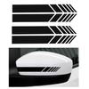 4 PCS Rearview Mirror Carbon Fiber Style Sticker Stripe Decal Car Accessories