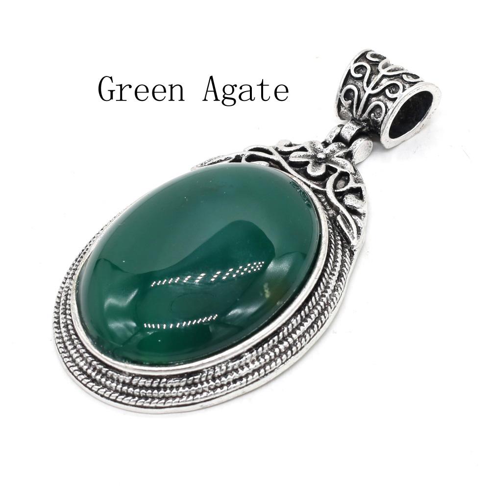 1 шт. винтажный овальный хрустальный кулон в богемном стиле — фото 13