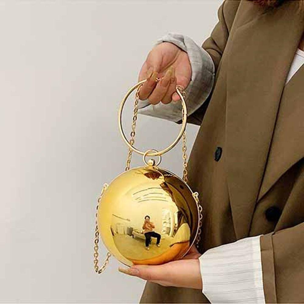 Kedjekula Handväska Armbandsväska Damkuvertväska Retro Kväll Bankettväska Fest