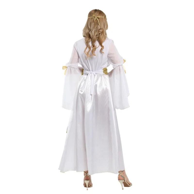 Vestido de diosa griega Atenea, noble y elegante, disfraz de cosplay para mujeres adultas, fiesta de Halloween, atuendos árabes