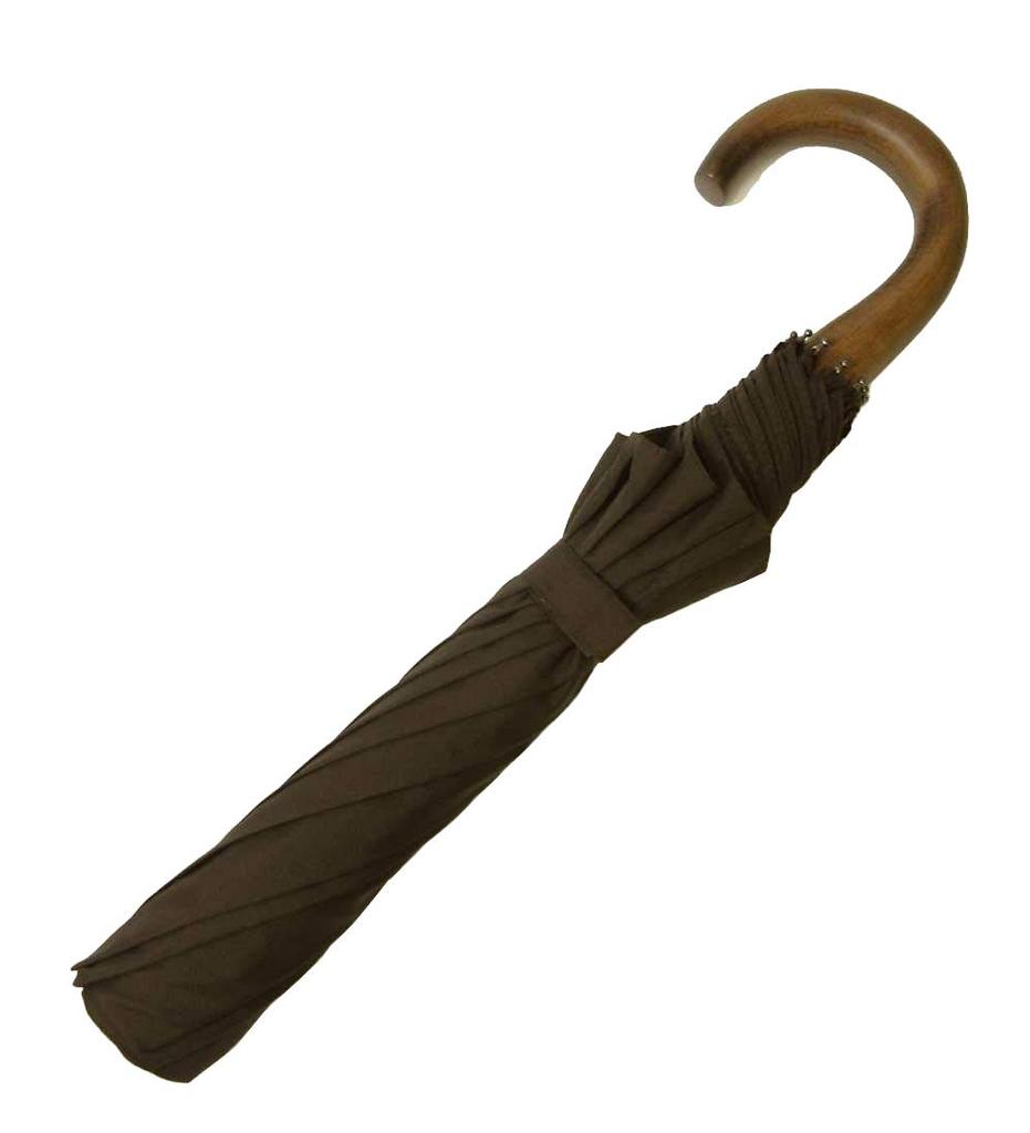 Fox Umbrellas Folding Umbrella TEL1 Style 10 Men's Umbrella, Brown, Ribs, FX-111 [Used]