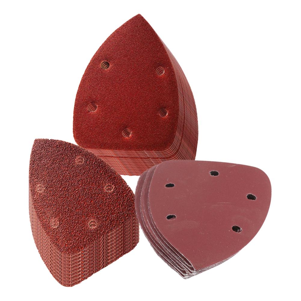 10Pcs Triangular Sandpaper 60 80 120 240 100 120 180 400 800 Grit Triangle Sanding Paper Abrasive Grinding Tool For Wood Plastic