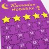 Ramadán Mubarak Odpočítávací kalendář Plstěná závěsná nástěnná dekorace Islám Eid Domácí dekorace Ramadan Kareem Párty potřeby