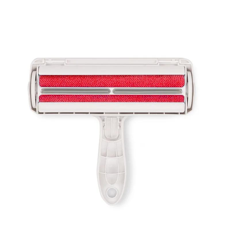 2-Way Pet Hair Remover Roller Removing Dog Cat Hair From Furniture Self-cleaning Lint Pet Hair Remover One Hand Operate