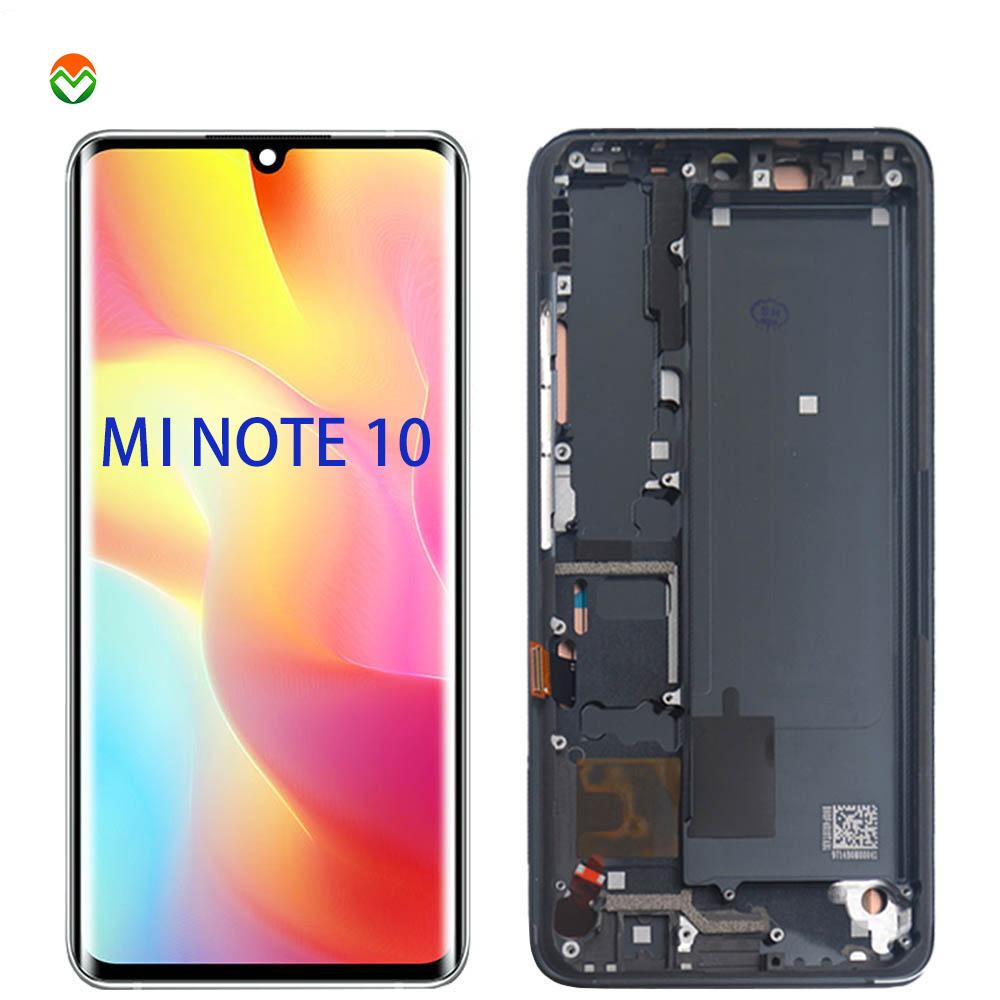 Original New AMOLED Screen LCD Digitizer Panel for Xiaomi Mi Note 10 Lite /xiaomi Cc9 Pro Mobile Phone LCD Touch Display For Mi note 10 lite