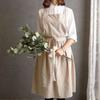 Korean style Florist Apron Nordic Kitchen Apron Simple Linen Aprons