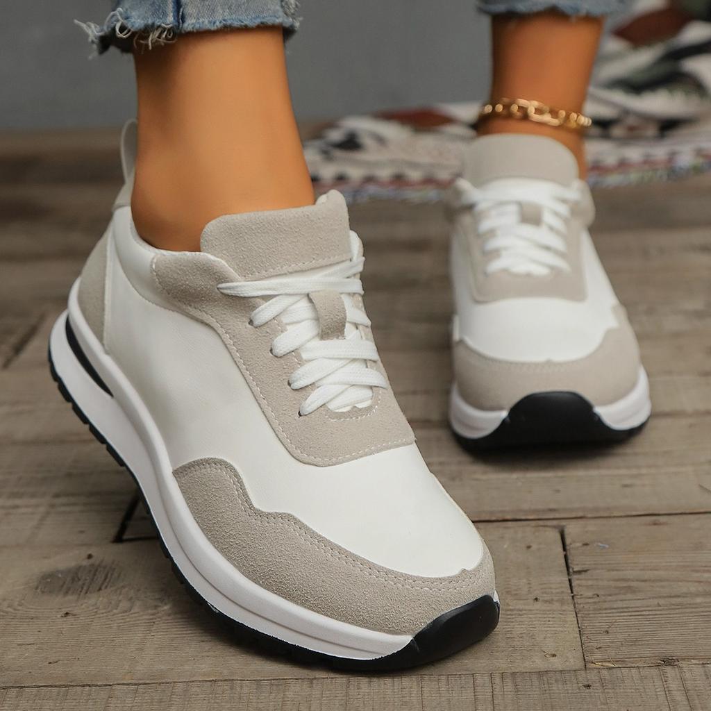Denim Sneakers Spring and Autumn Comfortable Thick Soles Heightening Sports and Leisure Shoes Women