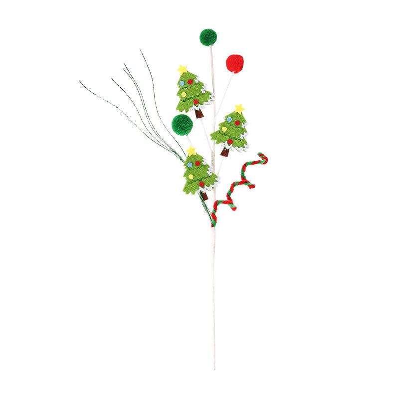 Christmas Branch Candy Bell Christmas Tree Bouquet For Diy Wreath Flower Arrangement Accessories Christmas New Year Decoration