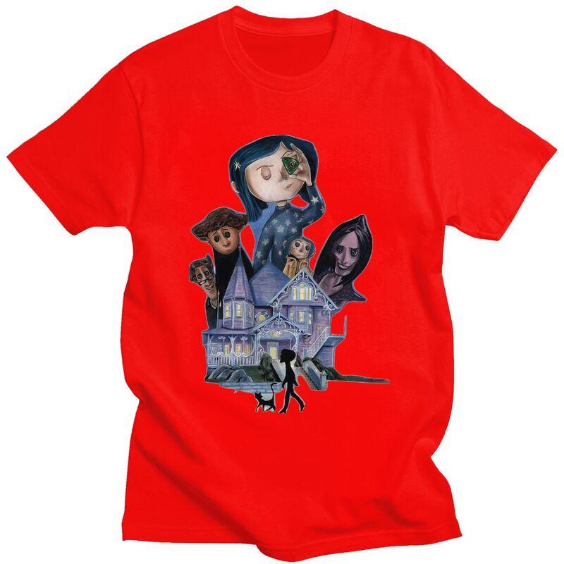 

Custom Coraline Prints Cartoon T Shirt for Men Tshirt Casual Tee T-shirts Clothing Gift S
