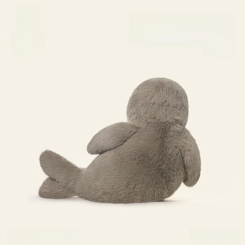 Seal Plush Toy With Long Pile Soft Stuffed Animal Pillow For Kids Gift