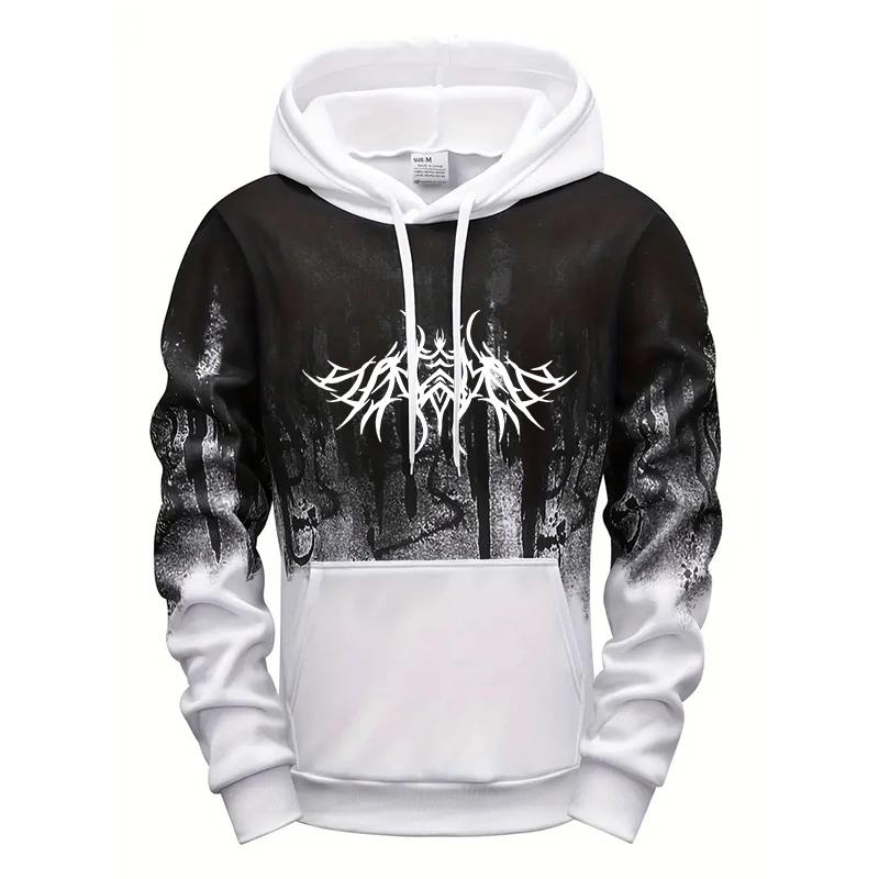 Herren Kapuzenpullover Hohe Qualität Y2K Stil Streetwear Pullover Männlich Herbst Winter Täglich Lässig Sport Kapuzenpullover Fitnessstudio Fitness Oberteil