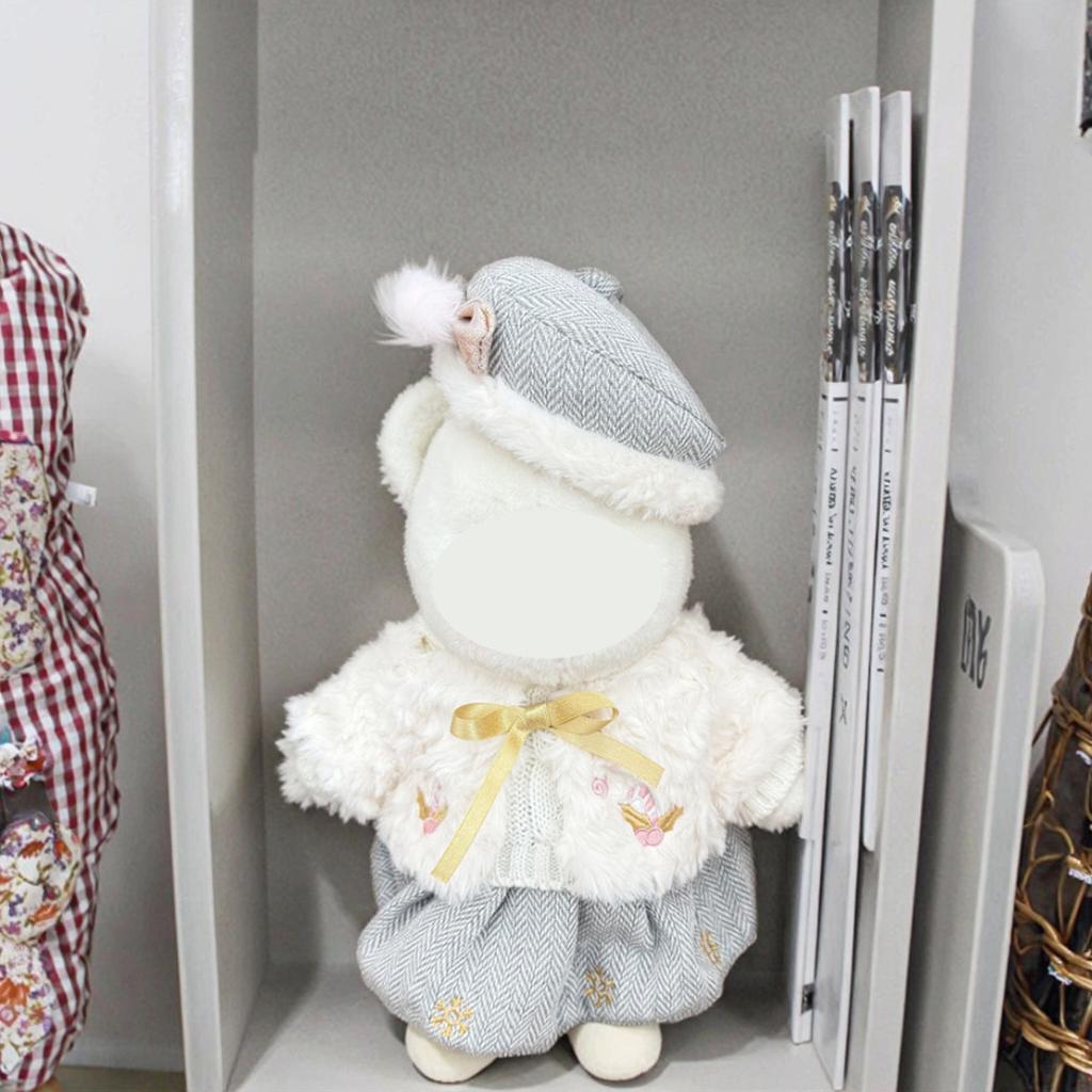 [Cloth Only] 30cm Doll Clothes Hooded White Sweater Cardigan Adorable & Fashionable Dolls Accessories