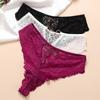CINOON Women Sexy Lace Lingerie Temptation Low-waist Panties Embroidery Thong Transparent Hollow Out Underwear Female G String