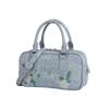 Trendy Embroidered Denim Tote Bag for Women 2025 New Handbag Fashion High-end Shoulder Crossbody Bag