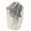 Mosquito Head Net Fine Mesh Insect Netting Head Net Hat Anti-Mosquitos Fishing Mesh Cap Camping Durable Protective Cover