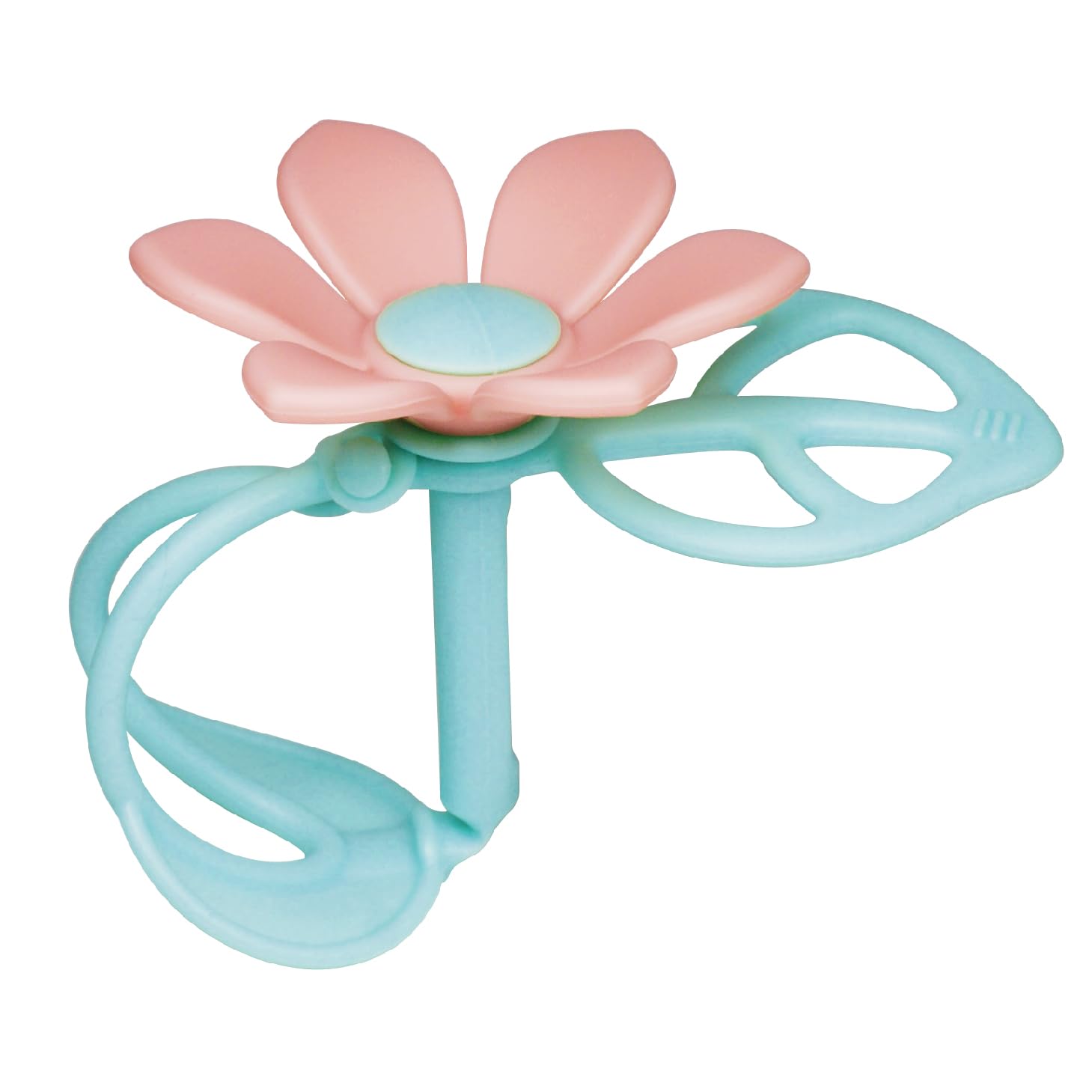 

COCONORY Flower Teething Ring for Wrist, Pink