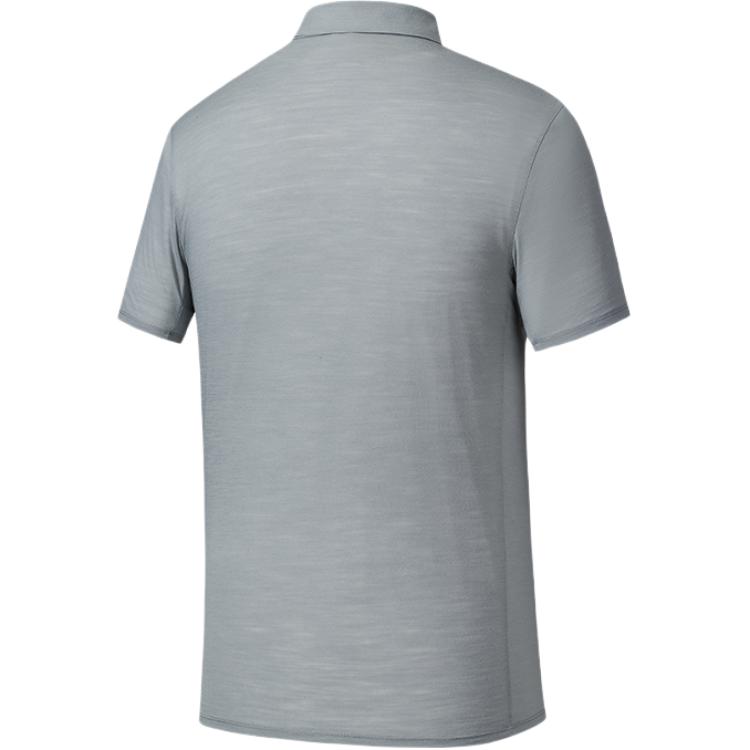 Anta Lässiges einfarbiges einfaches bequemes Kurzarm-Poloshirt Herren-Oberteile Monet-Grau 152520104-5