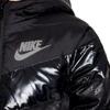 Nike Down Jacket With Brand Logo Print And Zippered Hood Kids Jackets Black FB6831-010