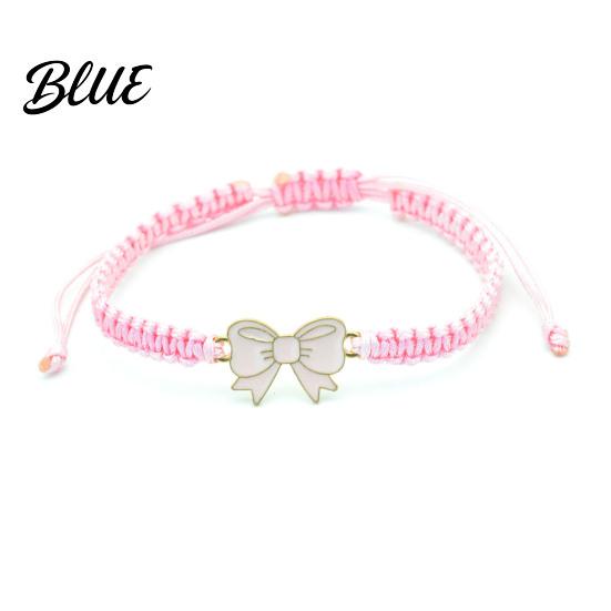 Adjustable Friendship Bracelet Bow Braided String Rope Handmade Elegant Wristband