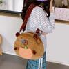 Soft Plush Capybara Daypack Large Capacity Cartoon Doll Backpack Capybara Shoulder Bag Women