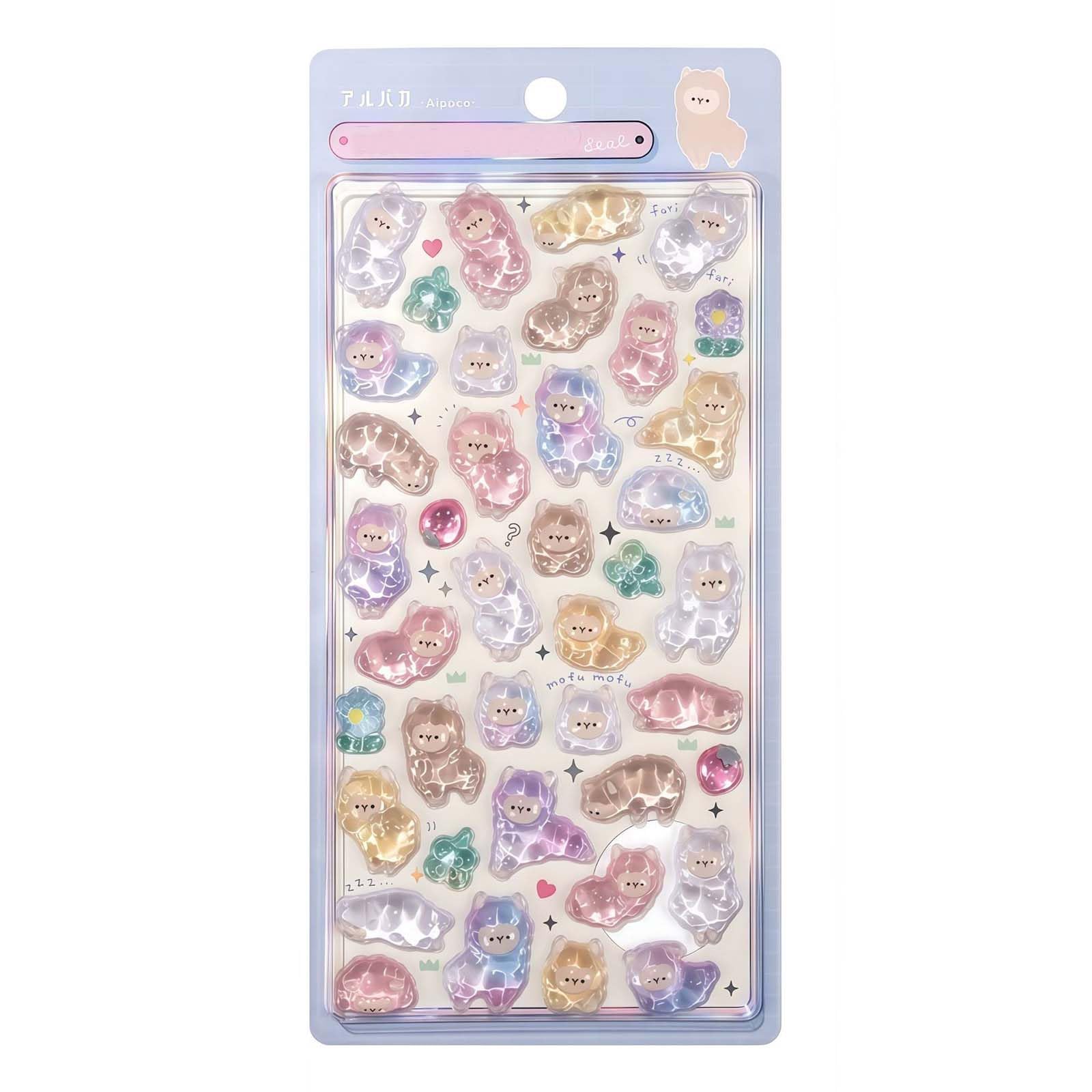 

Chaojibao 3D Stickers Set 1 Sheet Medium Thickness Glitter Girl Decor DIY Reward Arts and Crafts