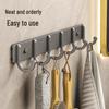 No-Drill Adhesive Hook: Wall-Mounted Towel Rack for Bathroom or Kitchen