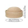 French Berets 100% Luxury Round Straw Hat Summer Fashion Flat Berets Hand Woven Natural Straw Sun Hats Japanese Retro Sailor Hat
