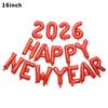3 Sets 16 Inch Crown 2026 Number Aluminum Foil Balloon For Christmas New Year Decoration Festive Party Supplies Christmas Decor