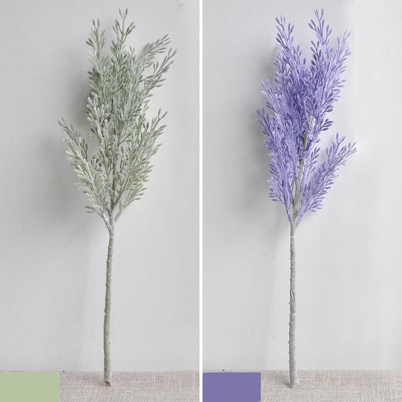 Simulated Rime Artificial Flower Simulated Green Plant Home Decoration Photo Flower Arrangement Material Wedding Decoration