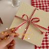 Vintage Red and White Contrasting Corrugated Hemp Rope Home Decoration Handmade Gift Packaging Technology DIY Packaging Gift