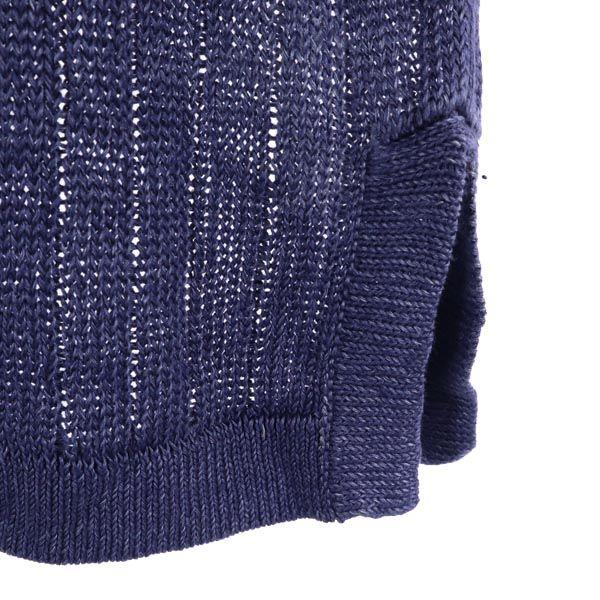 Tory Burch Leinen Langarm Strick Parker XS Marineblau System Damen Gebraucht