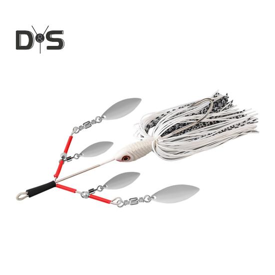 

13CM/27G силиконовая юбка рыболовная приманка с вращающимся лезвием крючком цветные усы свимбейт искусственная приманка аксессуары для соленой и пресноводной рыбалки белый