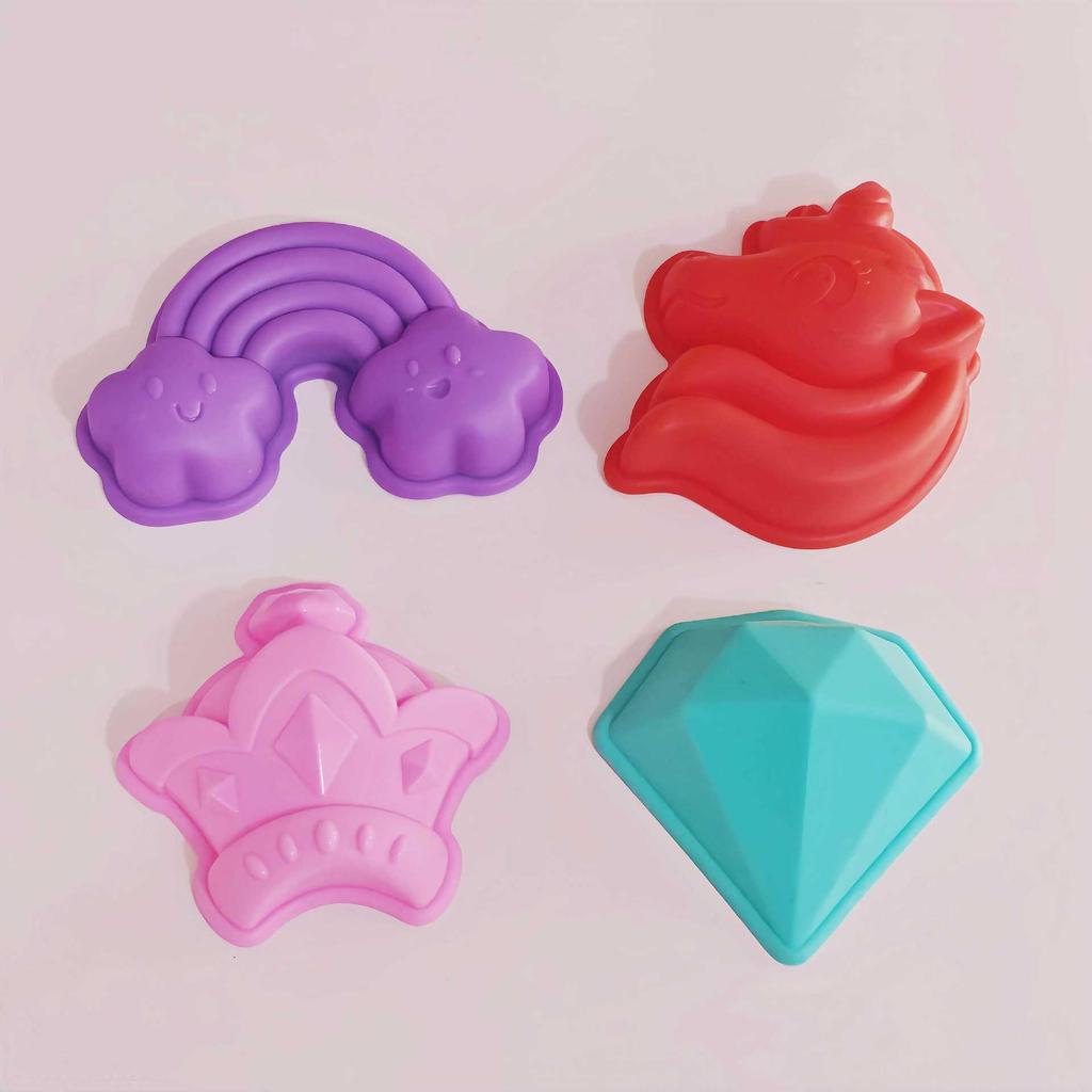 Handmade Colored Playdough Set for Kids with Molds and DIY Tools