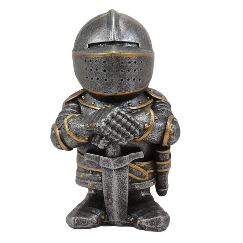 Medieval War Resin Crafts Miniature Gnome Knight Sculpture Decorative Figurine For Home And Garden Display