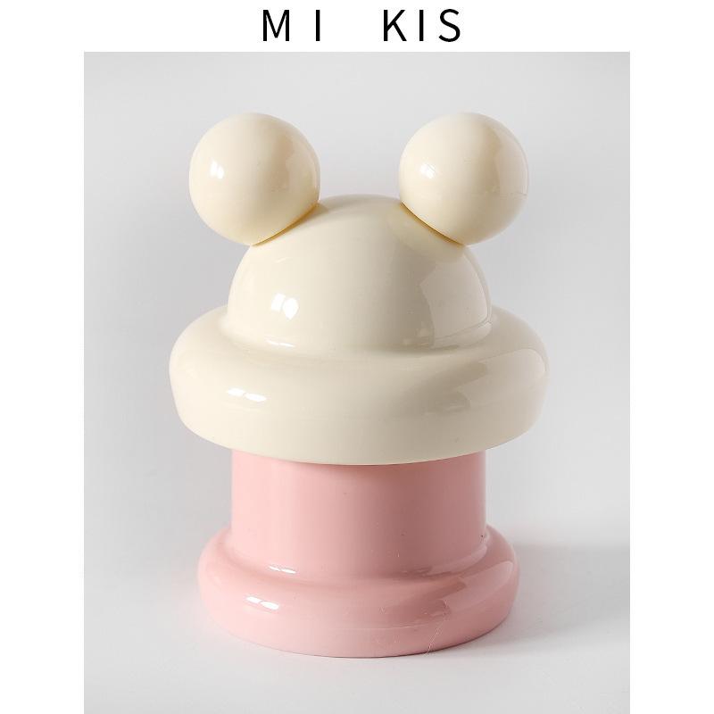 Personalized and Cute Cotton Swab Tube Creative Home Toothpick Box Desktop Dental Floss Storage Box Ornament INS Toothpick Can