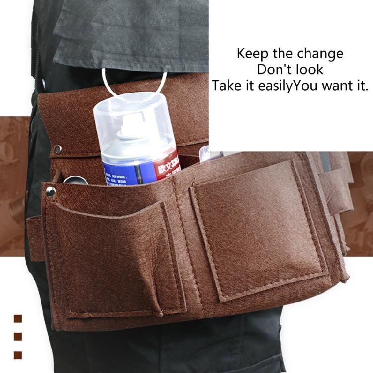 Woodworking Nail Waist Pocket, Nail Pocket, Canvas Tool Kit, Belt Style Nail Bag, Wear-Resistant Construction