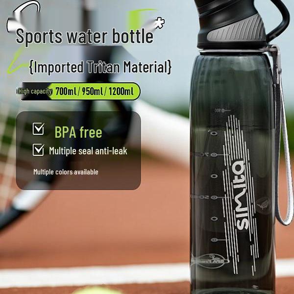 Large Capacity Tritan Sports Water Bottle - High Temperature Resistant Fitness Kettle for Men and Women