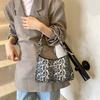 Fashionable Leopard Print Handheld Small Square Bag For Women In Chic Urban Style