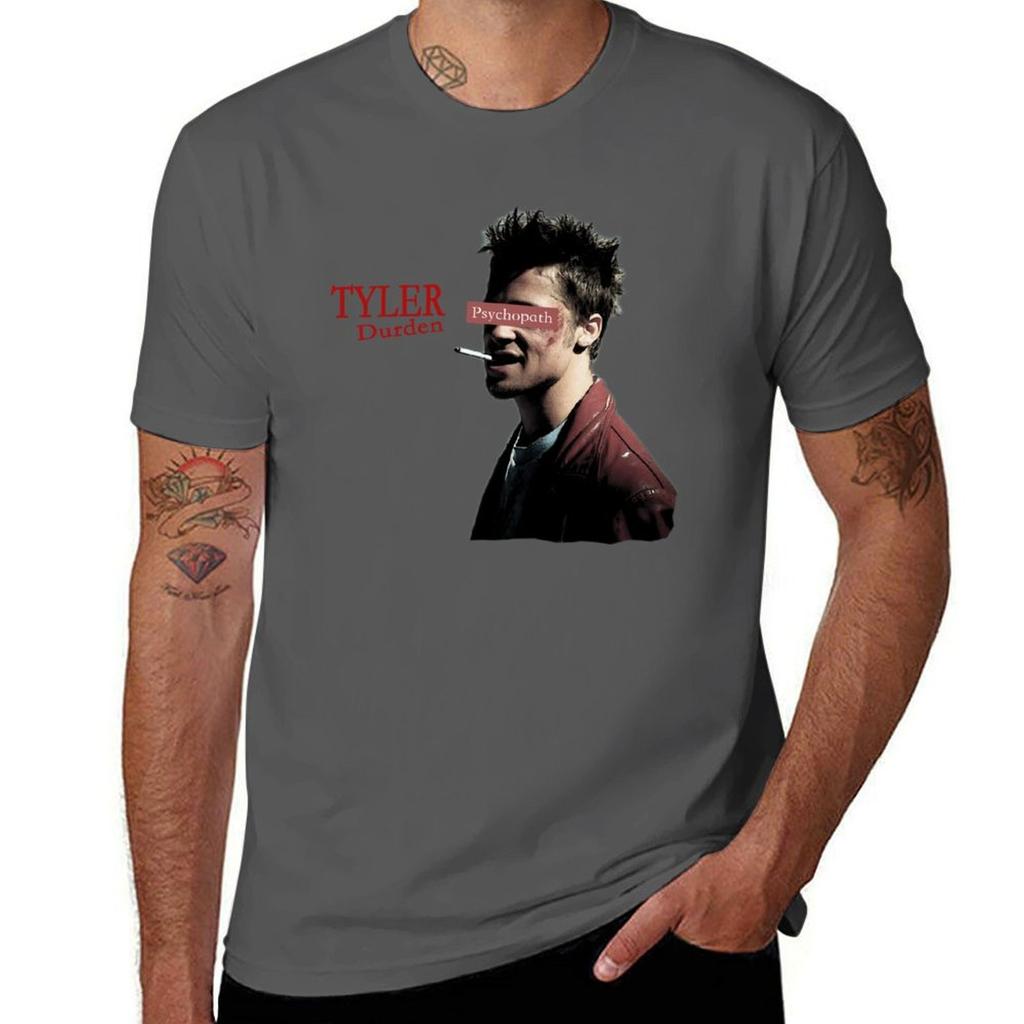 Tyler Durden Psychopath Tshirt Work Style Casual Tshirt