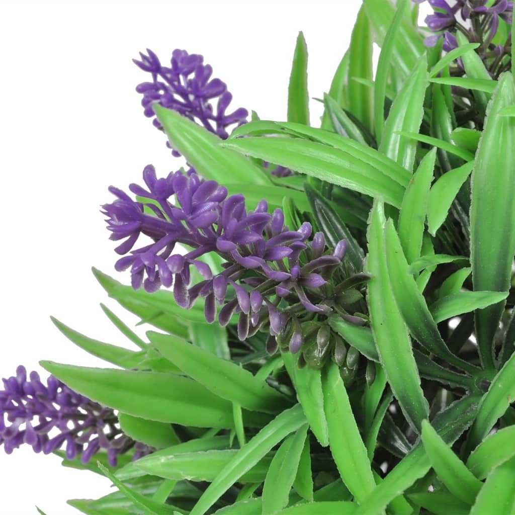 Boxwood Ball with Lavender 2 Pcs Artificial 28 Cm
