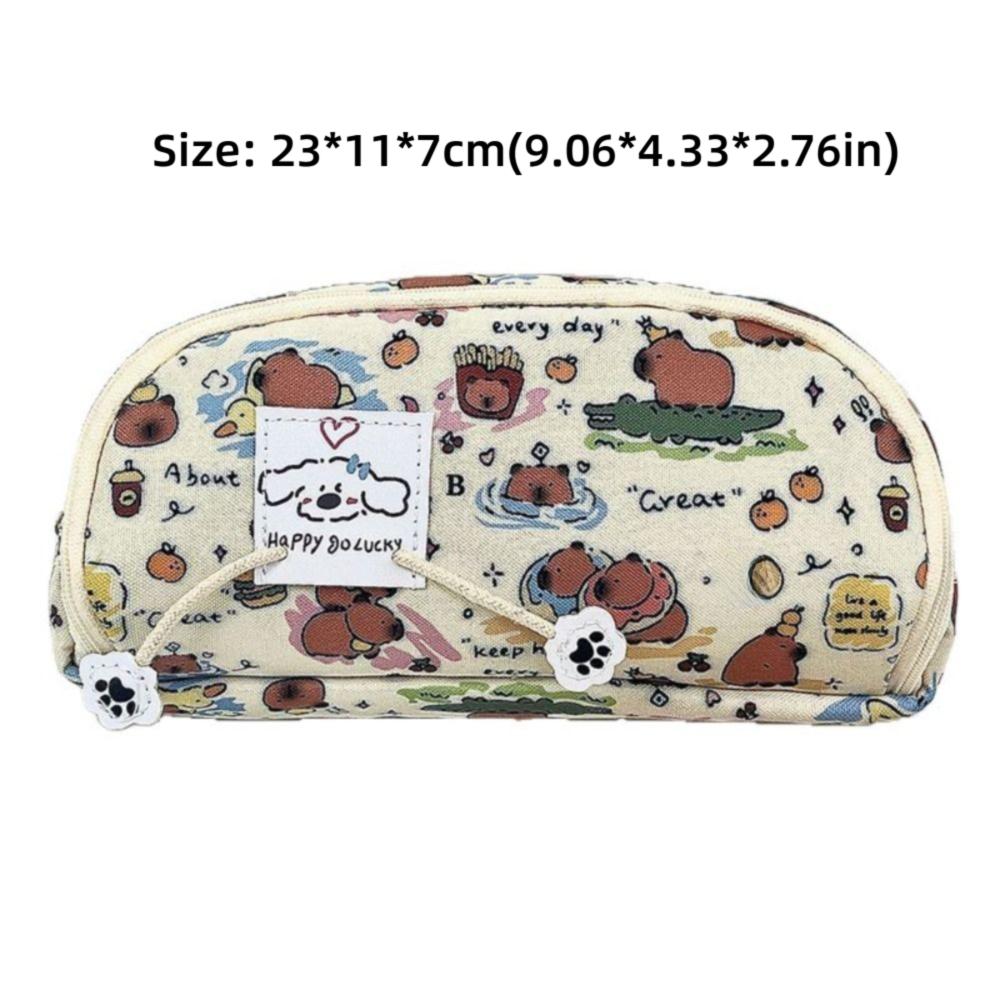 Multi-layer Pencil Case Capybara Storage Bag Cute Stationery Bag  Students