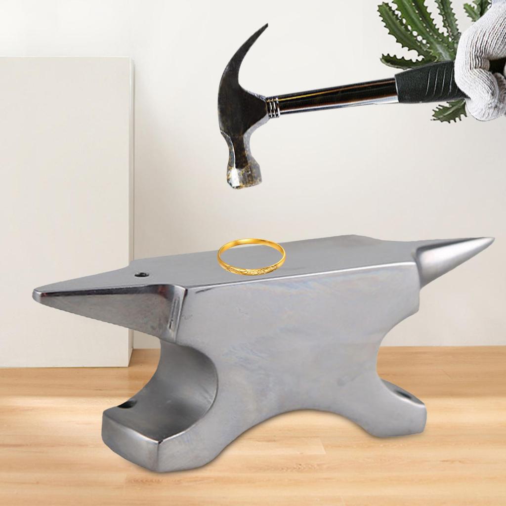 Double Horn Anvil Steel Block Correcting Rings Making Supplies Kit for Silversmith Tool Work Bench Mini Horn Anvil Jewelry Tool